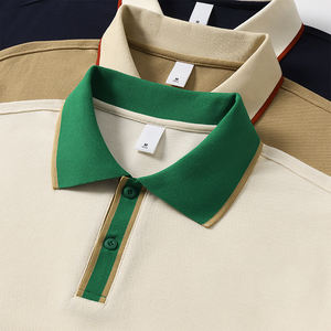 Polo Personalizado con Bordado de Diseño Libre, Transpirable, de Secado Rápido, Antiarrugas, Color Negro Sólido, Camiseta de Golf - Product Image 3