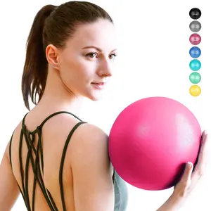 9英寸聚氯乙烯防爆裂小普拉提球25厘米迷你瑜伽健身球瑜伽，平衡，核心训练