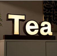 Letras Luminosas 3D con Acabado de Madera Personalizadas, Letreros con Iluminación Frontal LED, Letreros para Exteriores, Letreros para Fachadas de Tiendas