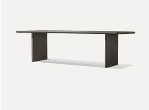 Set da Pranzo per Esterni in Alluminio e Legno Teak, <span class=keywords><strong>Tavolo</strong></span> e <span class=keywords><strong>Sedie</strong></span> Impermeabili per <span class=keywords><strong>Giardino</strong></span>, Balcone, Villa, Arredamento Moderno e Semplice - Product Image 5