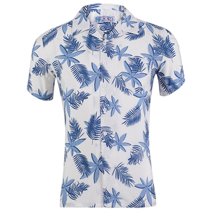 Chine fabrication dernière conception hommes manches courtes hawaïenne chemise décontractée - Product Image 5