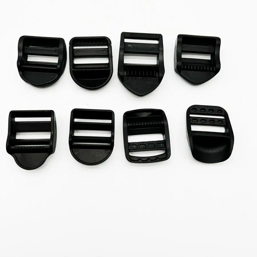 Fibbia per cintura in plastica di colore nero con Logo personalizzato fibbia a sgancio laterale in plastica per zaino