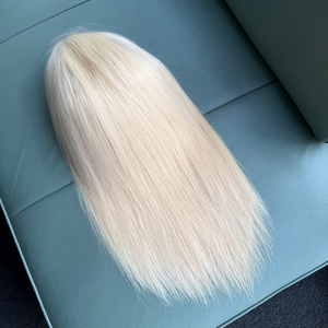 Pelucas de cabello humano liso rubio 613 de 12 pulgadas con encaje frontal HD 13x6, pelucas con encaje frontal HD invisible e indetectable para mujeres negras - Product Image 5