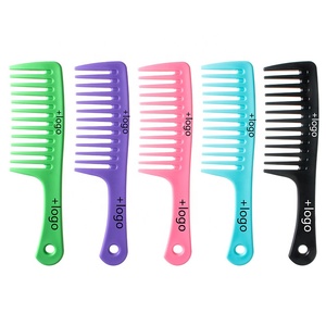 Offre Spéciale coupe de cheveux humide barbier cheveux lisseur peigne grand peigne à dents larges longs coiffure cheveux bouclés peignes - Product Image 1