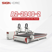 Routeur CNC MTC à double broche 2000x4000mm pour la production de bois, MDF, acrylique et d'armoires – Fournisseur d'usine