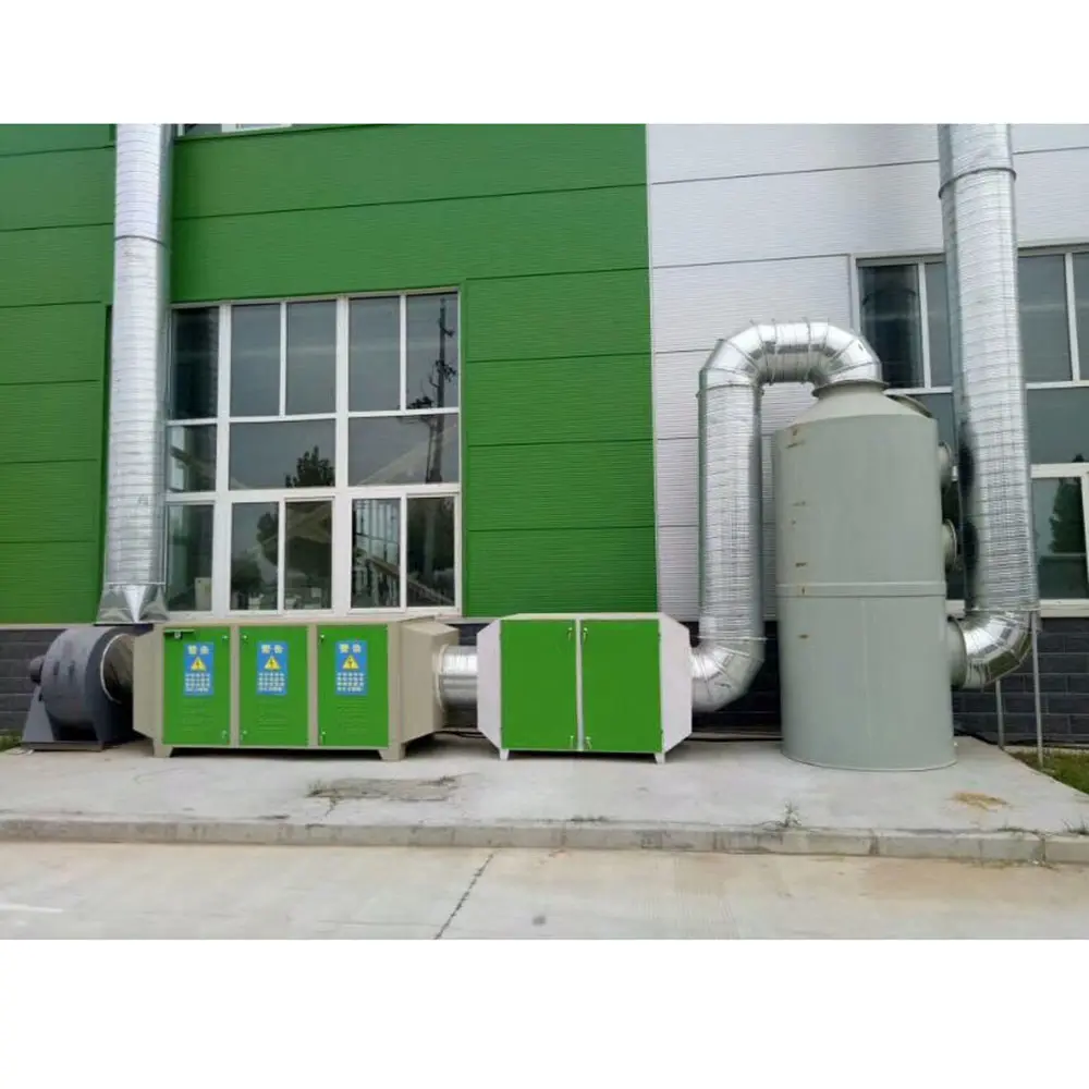 Equipo de purificación de Gas residual Industrial, filtro de humos de escape Industrial electrostático