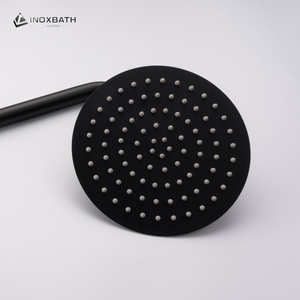 Ensemble de robinet de douche mural en acier inoxydable noir de 8 à 12 pouces brossé mitigeur de pulvérisation de pluie en céramique pour hôtel Apatment - Product Image 3