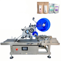 Machine d'étiquetage automatique de bureau Dezoton 100-200 pièces/min avec alimentateur automatique pour sacs, cartes, étiquettes et doypacks