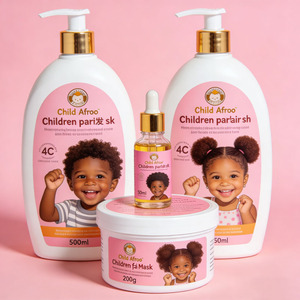 El <span class=keywords><strong>Mejor</strong></span> Set de Cuidado y Peinado del Cabello <span class=keywords><strong>para</strong></span> Bebés y Niños, Crema <span class=keywords><strong>para</strong></span> Cabello Rizado, <span class=keywords><strong>Champú</strong></span> y Acondicionador <span class=keywords><strong>para</strong></span> Niños Negros, Marca Privada - Product Image 1