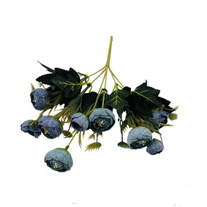 <b>Artificial</b> Camellia Bouquet 30cm Silk <b>Flowers</b> Rustic Floral <b>Arrangement</b> Home Decoration Wedding Props - Product Image 5