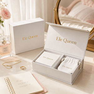 Luxury Rectangle Flip Top Magnetic Printed Jewelry <b>Box</b> with Custom Logo for Wedding Valentine Jewelry storage paper packing <b>box</b> - Product Image 1
