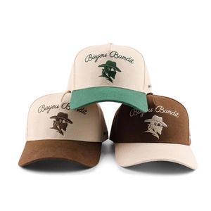 Custom 5 Panel Sport Classics Dad Hat <b>Waterproof</b> High Quality Embroidery Logo Beige Cotton Unisex Baseball <b>Cap</b> - Product Image 4