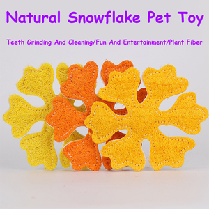 Juguete para Mascotas de Algodón Natural en Forma de Copo de Nieve, Ecológico, para Limpiar los Dientes de Gatos, Perros y Conejos - Product Image 6