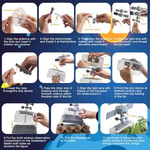 <span class=keywords><strong>Kit</strong></span> de dispositivo de cultivo de plantas para niños, ensamblaje DIY de STEM, espacio de plantación Solar, cabina Experimental, invernadero, ciencia de cultivo, juguete experimental - Product Image 6
