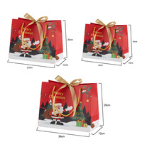 Nouveauté Sac cadeau de Noël, Sac en papier portable, Pochette cadeau pour la veille de Noël, Sac d'emballage pour bonbons