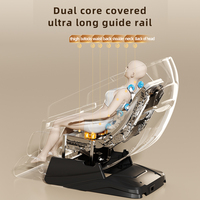 Sillón de Masaje de Lujo de Gravedad Cero para Cuerpo Completo con Shiatsu, Mapeo Inteligente de Columna, Estiramiento Tailandés, Detección de Salud y Alivio del Estrés con IA