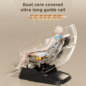 Fauteuil de <span class=keywords><strong>massage</strong></span> corporel complet de luxe à gravité zéro, avec <span class=keywords><strong>massage</strong></span> tissulaire Shiatsu, cartographie intelligente de la colonne vertébrale, étirement thaïlandais, détection de santé et décompression par IA - Product Image 6