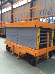 Lift Aerial baja listrik dalam ruangan, Lift 3m 5m mendorong sendiri gunting Mini angkat listrik hidrolik - Product Image 6