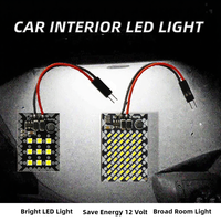 Lampe de lecture LED 12V pour intérieur de voiture, 48 SMD 3014, lampe de dôme, panneau de toit, lampe de carte, remplacement universel