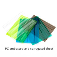 Plaque ondulée en polycarbonate transparente pour toiture, panneau solaire pour serre, durable, écologique, avec revêtement anti-UV