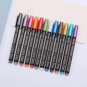 Bút Đánh Dấu Sơn Vĩnh Viễn Kim Loại 12 Màu Bút Làm Thẻ Quà Sinh Nhật Bút Màu Kim Loại Cho Album Ảnh Tự Làm - Product Image 3