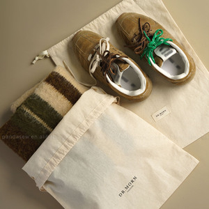 PandaSew Custom logo with Label Clothing Shoes Underwear <b>Dust</b> Packaging <b>Bag</b> Cotton Drawstring <b>Bag</b> - Product Image 5