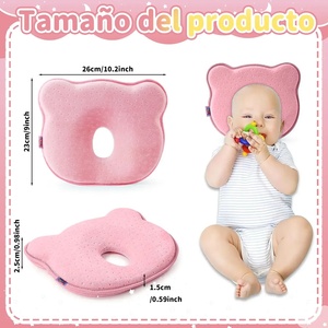 Baby Memory Foam Head <b>Pillow</b> With Hole For <b>Flat</b> Head Prevention - Product Image 6
