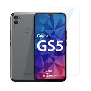 Protector de Pantalla Móvil de Vidrio Templado Transparente Reforzado con Aluminio de Alta Calidad AFS Premium para <span class=keywords><strong>Gigaset</strong></span> GS 5 / Lite / Pro - Product Image 1