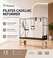 Pilates Cadillac Reformer en bois d'érable, lit d'entraînement ajustable pour le renforcement du tronc, écologique, durable, garantie 3 ans, couleur personnalisable pour studio