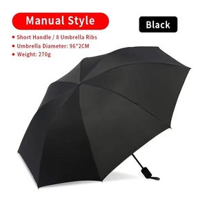 Parapluie pliant entièrement automatique personnalisable avec logo, style moderne, en pongee, avec armature en fer, protection UV, idéal pour les voyages - Product Image 3