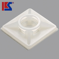 Attaches-câbles autocollantes - Attaches-câbles en nylon robustes avec dos adhésif pour le câblage/l'électronique, certifiées UL94V-2