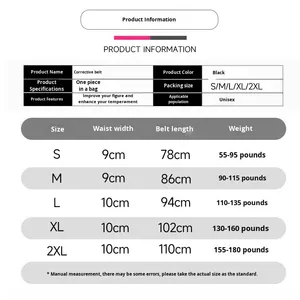 Corrector <span class=keywords><strong>de</strong></span> Postura Ajustable <span class=keywords><strong>de</strong></span> <span class=keywords><strong>Neopreno</strong></span> para Adultos, Cinturón <span class=keywords><strong>de</strong></span> Soporte Enderezador, Protección Profesional, Marca Riello, Todas las Temporadas - Product Image 3