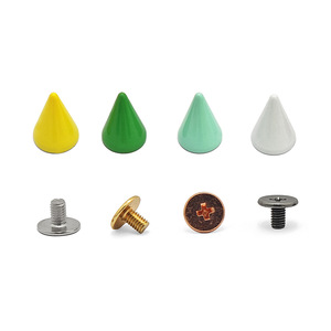 Remaches cónicos de cobre 8x7.5mm chapados, duraderos para prendas y calzado - Product Image 3