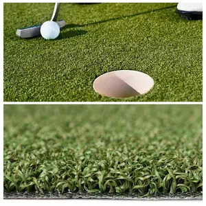 Karpet Golf Mini Outdoor, tikar lapangan golf dalam ruangan, rumput buatan hijau, putt hijau