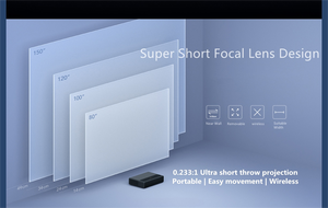 Bán buôn Xiaomi 1S laser 4k chiếu 8K Hỗ trợ 2 + 16GB ứng dụng toàn cầu <span class=keywords><strong>Wifi</strong></span> BT thông minh Android DLP siêu ngắn ném máy chiếu - Product Image 5