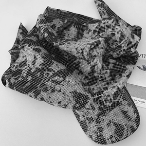 FF4094 Protección <span class=keywords><strong>solar</strong></span> al aire libre Head Wrap Sun Visor Hat Brim Bandana Head Scarf Cap Womens Plaid Turban Headwear Cap - Product Image 6