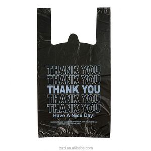 Custom-design Custom-tailored <b>PE</b> LDPE Vest <b>T</b>-<b>shirt</b> Bag Made-to-order Bespoke Wedding Favor Eco-Friendly Custom Logo Print - Product Image 3