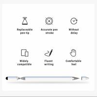 Lápiz Óptico Universal 3 en 1 con Punta de Bola Magnética Pasiva y Pantalla Táctil Capacitiva para Dibujar en Teléfonos Inteligentes y Tabletas