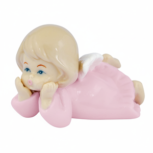 Angelo in Ceramica Personalizzabile di Colore Rosa, Dimensioni 6.2*5.1*4.5 - Product Image 2