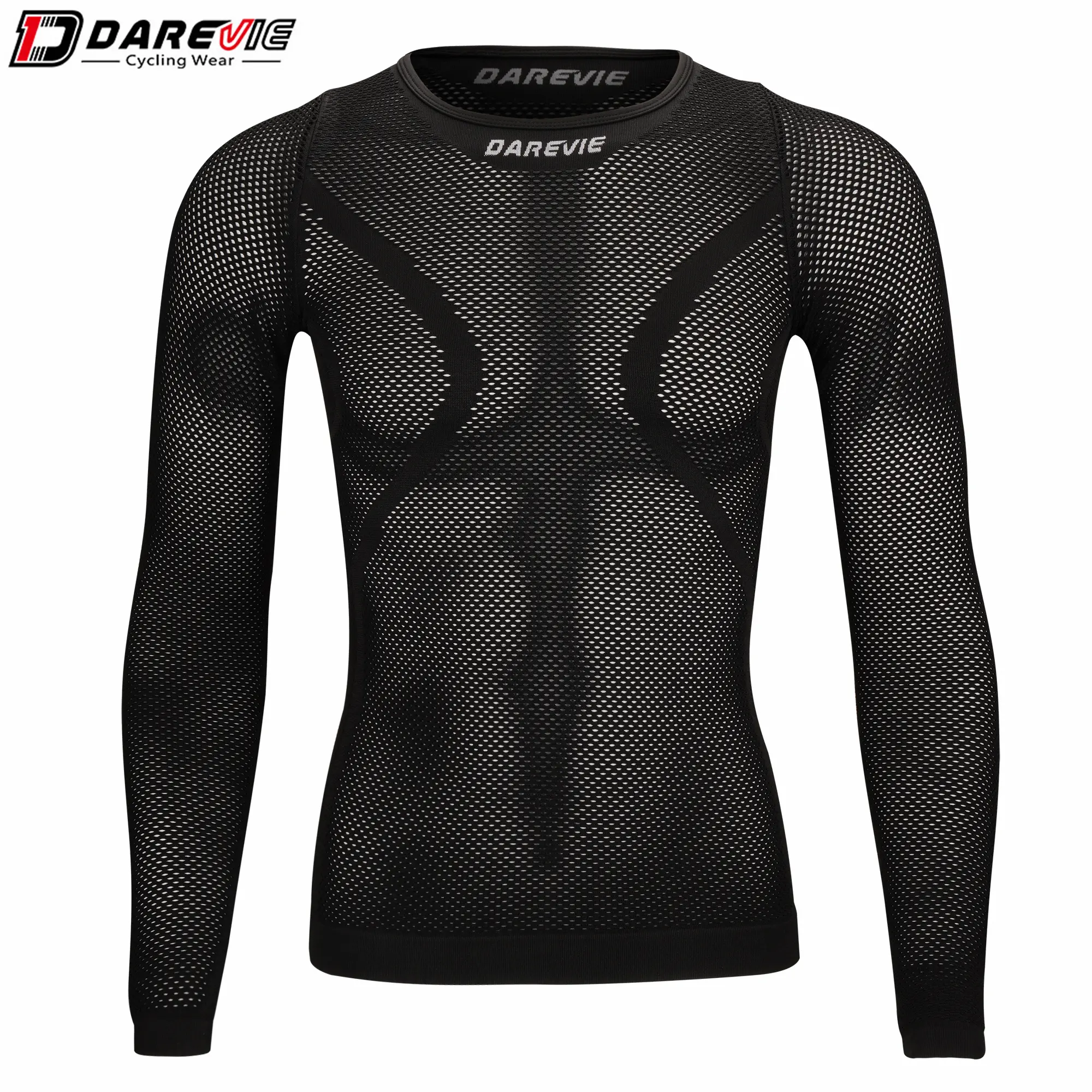 Couches de Base à manches longues Couple Wear DVJ153 Sport Gym Cyclisme Couche de Base par temps froid Compression Ensembles de tricot en Carton sans couture