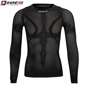 Camicia da compressione per palestra da uomo sotto lo strato di Base top manica lunga sport ad asciugatura rapida ciclismo personalizzato strato di Base Fitness