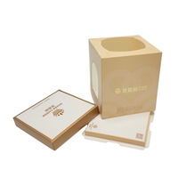 Boîte à dessert carrée en papier spécial, conteneur cadeau avec fenêtre de qualité alimentaire pour pâtisserie