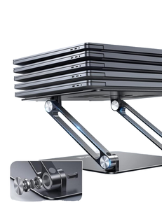 Factory Price Carbon Steel Foldable Notebook Holder Portable Folding Height Adjustable Laptop <b>Stand</b> - Product Image 3