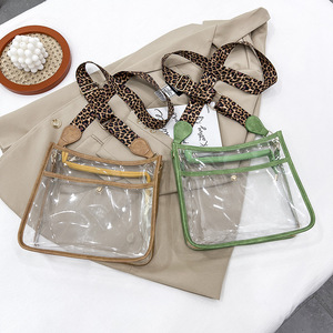 Bandolera pequeña de PVC transparente para mujer, bolso cruzado con correa de guitarra de leopardo, gran oferta, <span class=keywords><strong>2022</strong></span> - Product Image 4