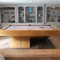 Nouvelle table de billard professionnelle de luxe sur mesure, moderne et de haute qualité, avec coussinets, design en ardoise et cuir, en bois massif, disponible en 7, 8 et 9 pieds