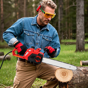 Scie à chaîne électrique portative Vertak personnalisable de 16 pouces, 2000 W, sans outil, à moteur brossé, <span class=keywords><strong>pour</strong></span> la coupe du bois - Product Image 1