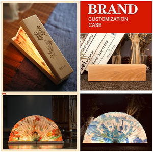 Nouveaux produits <span class=keywords><strong>2022</strong></span> unique style chinois fan lamp logo de la société cadeau - Product Image 3