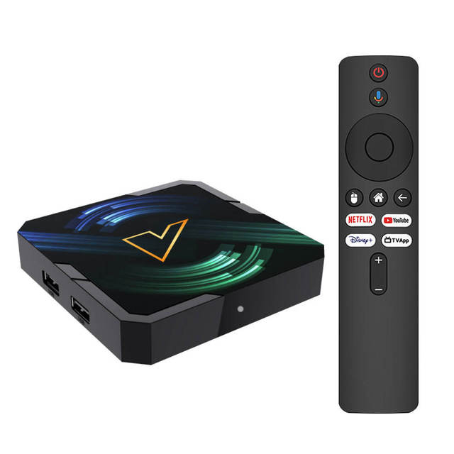R5 ATV Android 14 Set-top Box 4K HD Video Quad Core TV Box Realtek1325 CPU A55 Voice Remote Control