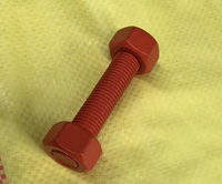 American Standard Steel PTFE Double-Ended Bolts (A193 A320 A437) Blue Red Yellow Nuts Screws Fully Threaded Studs British System
