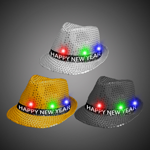 Sombrero Fedora <span class=keywords><strong>de</strong></span> Jazz con lentejuelas LED personalizado para Halloween, <span class=keywords><strong>Año</strong></span> Nuevo, bodas y fiestas <span class=keywords><strong>de</strong></span> <span class=keywords><strong>concierto</strong></span>, suministro <span class=keywords><strong>de</strong></span> decoración <span class=keywords><strong>de</strong></span> eventos con luces coloridas - Product Image 2